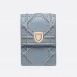 Dior Sky Blue Diorama Vertical Clutch Bag