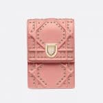 Dior Sugar Pink Diorama Vertical Clutch Bag