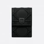 Dior Ultra Black Diorama Vertical Clutch Bag