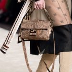 Fendi Brown Floral Baguette Bag - Fall 2019