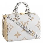 Louis Vuitton Blanc Monogram Geant Speedy Bandouliere Bag