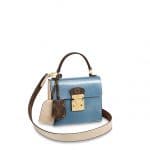 Louis Vuitton Bleu Jean Monogram Vernis Spring Street Bag