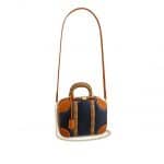 Louis Vuitton Blue Calfskin:Mongram Reverse Mini Luggage Bag