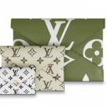 Louis Vuitton Green Monogram Geant Pochette Kirigami