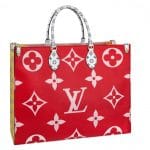 Louis Vuitton Red Monogram Geant Tote Bag