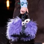 Prada Black/Purple Nylon/Fur Small Top Handle Bag - Fall 2019
