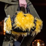 Prada Black/Yellow Nylon/Fur Small Top Handle Bag 2 - Fall 2019