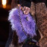 Prada Black/Purple Nylon/Fur Small Clutch Bag - Fall 2019
