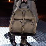 Prada Olive Green Nylon with Pockets Tote Bag - Fall 2019