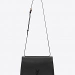 Saint Laurent Black Spontini Medium Satchel Bag