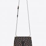 Saint Laurent Black Star Printed Spontini Small Satchel Bag