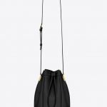 Saint Laurent Black Talitha Medium Bucket Bag