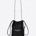 Saint Laurent Black Teddy Pouch Bag