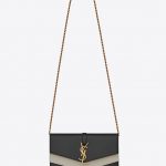 Saint Laurent Dark Brown Sulpice Chain Wallet