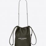 Saint Laurent Dark Tea Teddy Pouch Bag