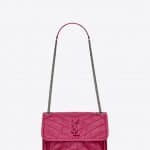Saint Laurent Freesia Crinkled Vintage Leather Niki Baby Bag