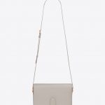 Saint Laurent Ivory Le 61 Medium Saddle Bag