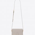 Saint Laurent Ivory Le 61 Small Saddle Bag