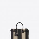 Saint Laurent Optic White Elaphe Classic Sac De Jour Baby Bag