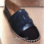 Chanel Metallic Blue Espadrilles