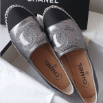 Chanel Silver/Black Espadrilles