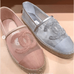 Chanel Pink and Light Blue Mesh Espadrilles
