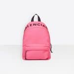 Balenciaga Acid Pink Nylon Wheel Backpack S Bag