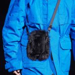 Balenciaga Black Fur Mini Messenger Bag - Fall 2019