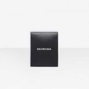 Balenciaga Black Shopping Envelope Clutch Bag