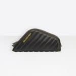 Balenciaga Black/Yellow Quilted Car Clutch S Bag