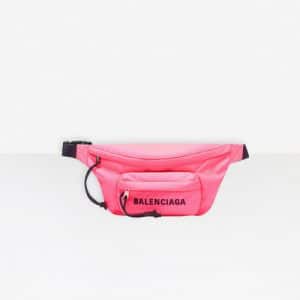 Balenciaga Neon Pink Wheel Belt Pack S Bag