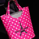 Balenciaga Pink Polkadots Quilted Shopping Bag - Fall 2019