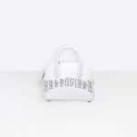 Balenciaga White/Black Tattoo Ville Top Handle XXS Bag