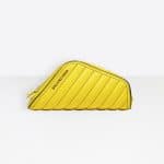 Balenciaga Yellow Sun Quilted Car Clutch S Bag