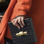 Bottega Veneta Black Crocodile Box Bag - Fall 2019