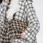 Chanel Beige/Black Houndstooth Fabric Flap Bag - Fall 2019