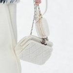 Chanel White Fabric Mini Bags - Fall 2019