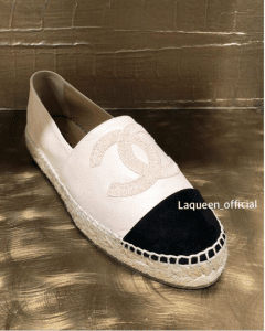 Chanel White/Black Espadrilles