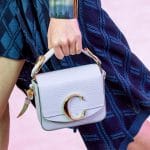 Chloe Light Blue Lizard Mini C Bag - Fall 2019