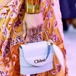 Chloe Light Blue Lizard Mini Top Handle Bag - Fall 2019