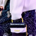 Chloe White/Black Crocodile Embossed Mini Top Handle Bag - Fall 2019