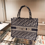 Dior Blue Oblique Canvas Small Book Tote Bag 4