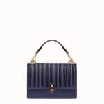 Fendi Blue Perforated Kan I Bag