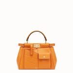 Fendi Orange Peekaboo Mini Pocket Bag