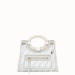 Fendi White FF PU Runaway Shopper Bag