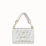 Fendi White PU Kan I F Bag