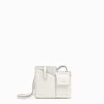 Fendi White Two-Pocket Mini Bag