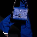 Givenchy Blue Ostrich Flap Bag - Fall 2019