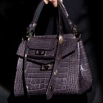 Givenchy Gray Crocodile Top Handle and Mini Flap Bags - Fall 2019