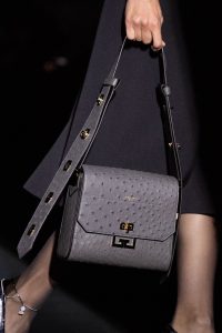 Givenchy Gray Ostrich Flap Bag - Fall 2019